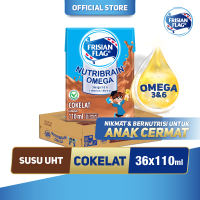 Frisian Flag Omega Susu UHT Chocolate 110ml isi 36 pcs [Karton]