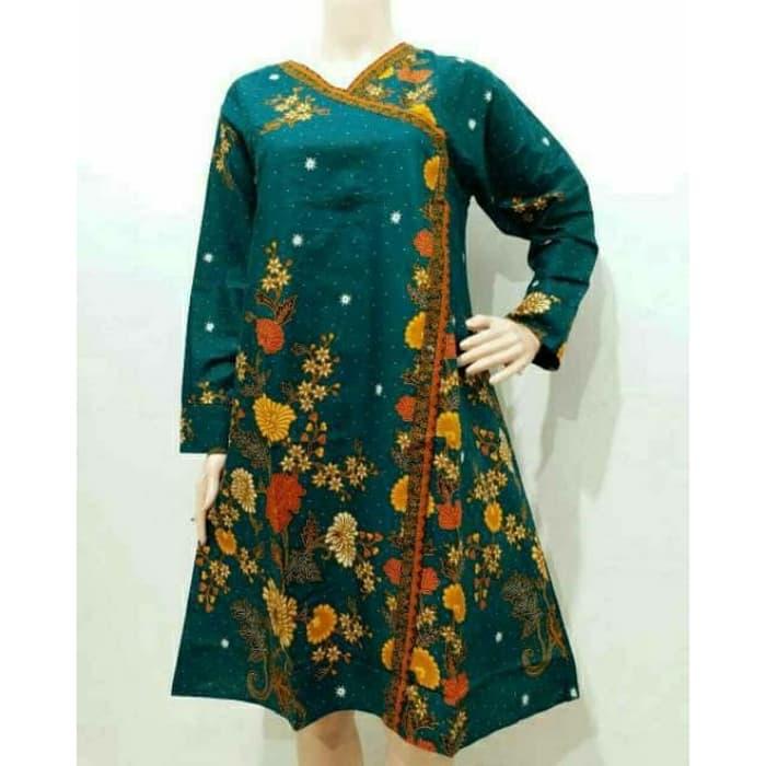 Review Baju  Atasan Wanita Modern Terbaru Dress Batik  Tunik  