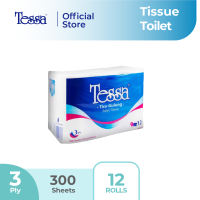 Tessa Toilet Tissue Rolls 3 ply isi 12x300 sheets