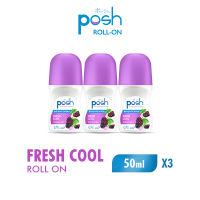 [Paket isi 3] Posh Roll On Deodoran Fresh Cool Botol 50ml