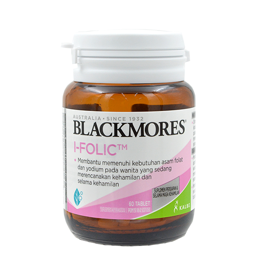 BLACKMORES I-FOLIC 60 TABLET / 150 TABLET / SUPLEMEN KEHAMILAN / ASAM FOLAT