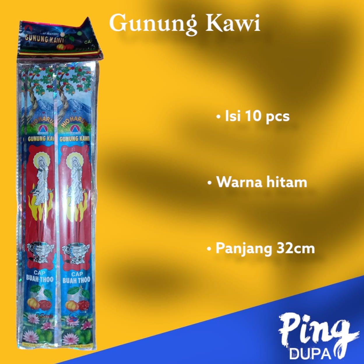 Per Slop Dupa Gunung Kawi Cap Buah Thoo Isi 10pcs