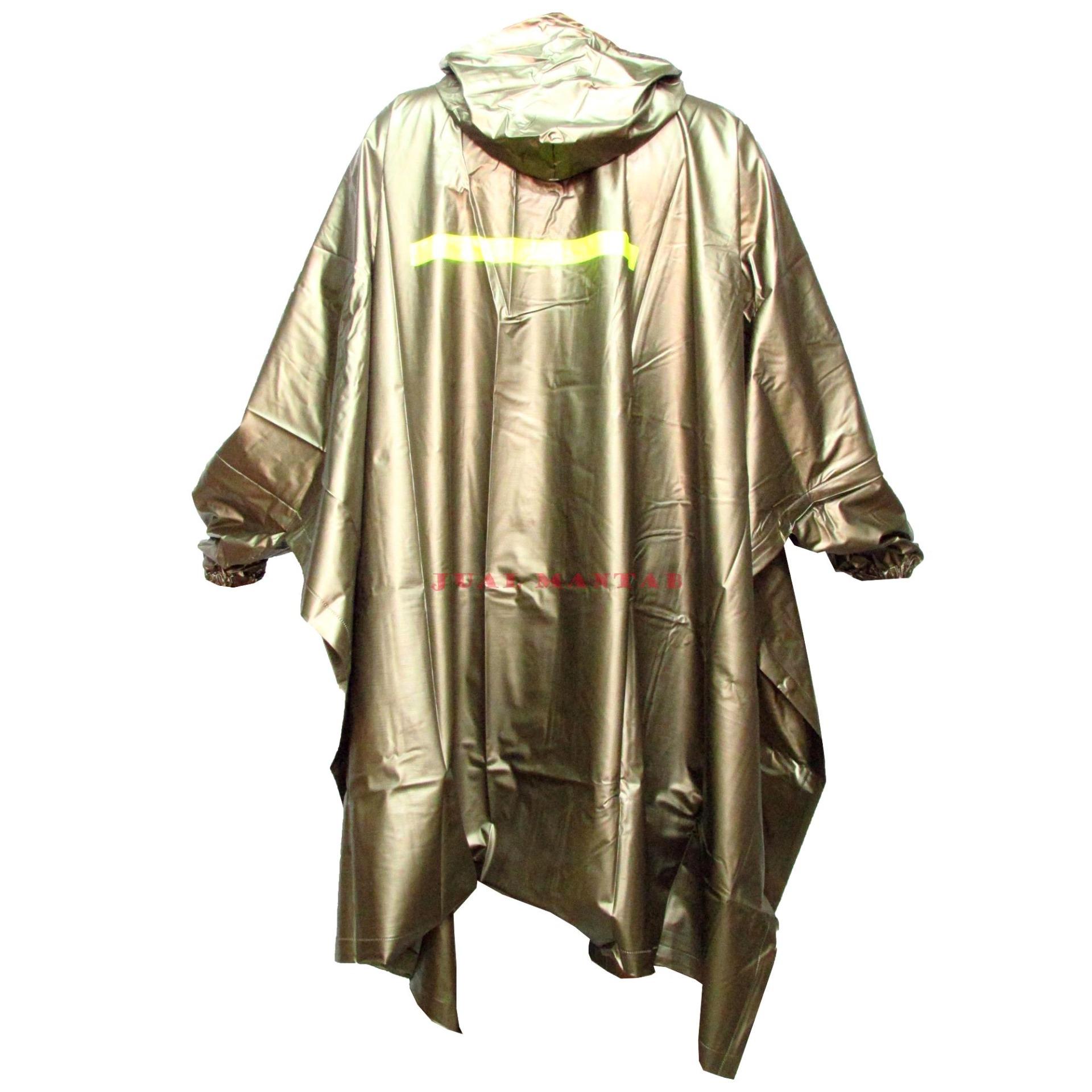 tiger jas hujan poncho big top m lengan coklat tiger jas hujan poncho big top m lengan coklat
