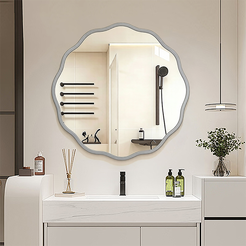 cermin kamar mandi bergelombangCermin Dinding Aestheticcermin besar