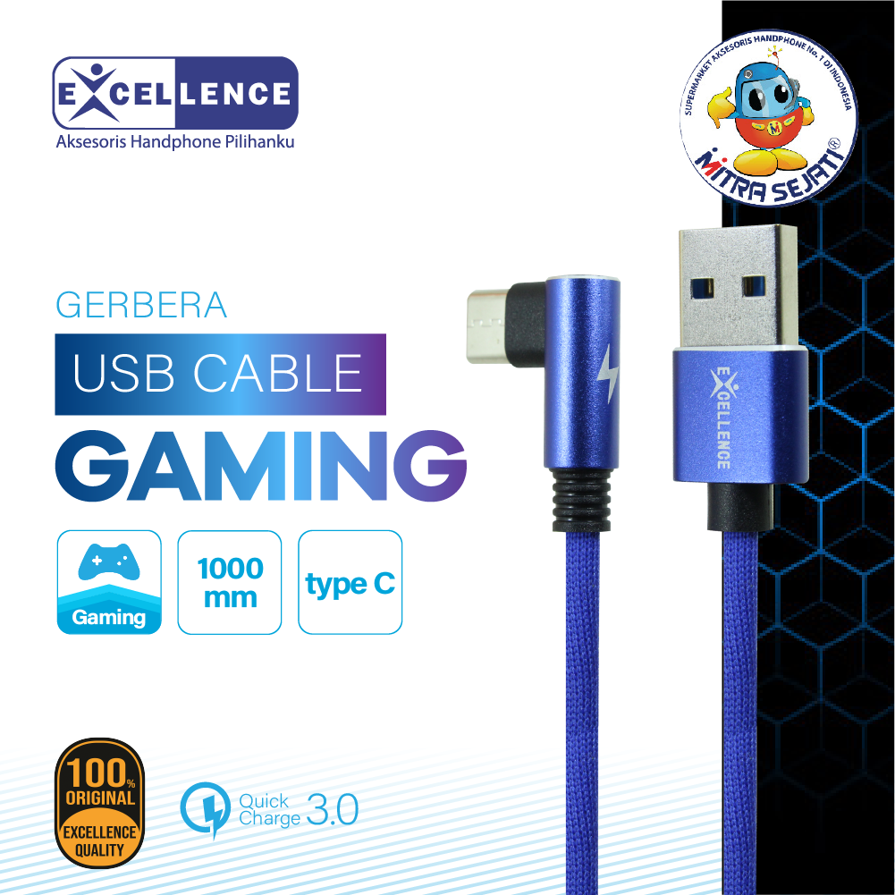 Kabel Data Gaming Excellence Garbera Competible For Iphone 6 Usb - 1KUAIP6GGGERE
