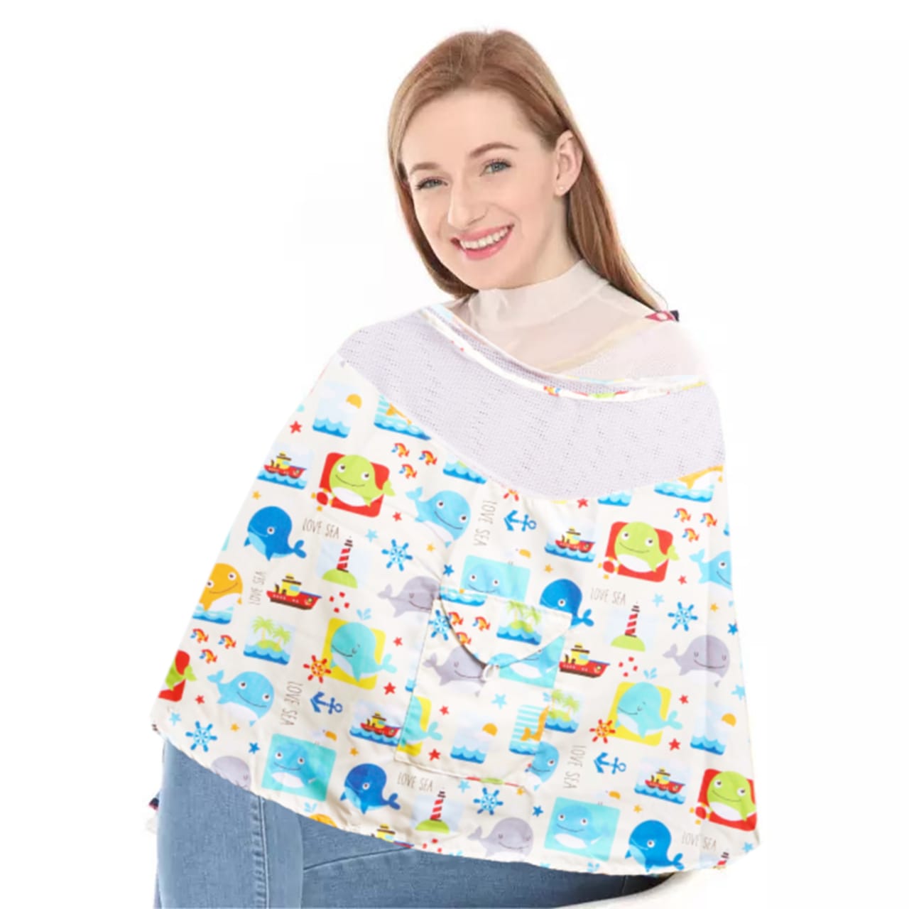 Apron Melingkar Kain Penutup Menyusui / Kain Penutup Menyusui Lucu/ Celemek Saat Menyusui/ Apron Menyusui Bahan Premium