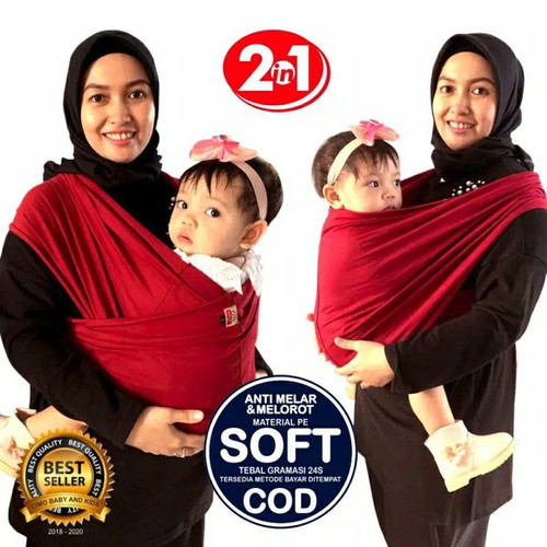 Gendongan Bayi Kaos Geos Polos