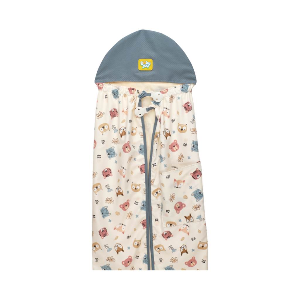 Baby Joy On The Go Blanket 6 in 1 Little Forest Series - BJB5023 warna Indian Red