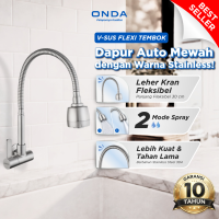 ONDA Kran Dapur Cuci Piring Angsa Tembok Fleksibel V-SUS FLEXI TEMBOK 1/2″