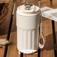 MUG Kopi Botol Minum Aesthetic Tumbler Gelas Termos Mini Panas Dingin Smart Digital Display SUS316