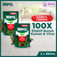Wipol Pembersih Lantai Karbol Cemara 390ML x2