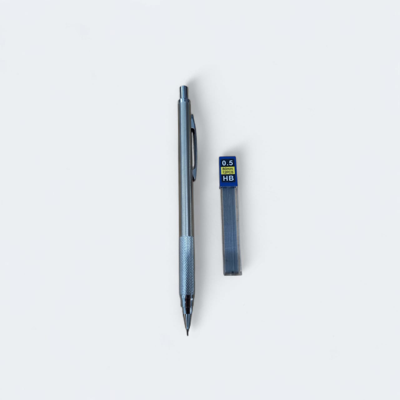 Pensil Mekanik 0.5 mm Material Metal dan Tembaga Panjang 15 cm