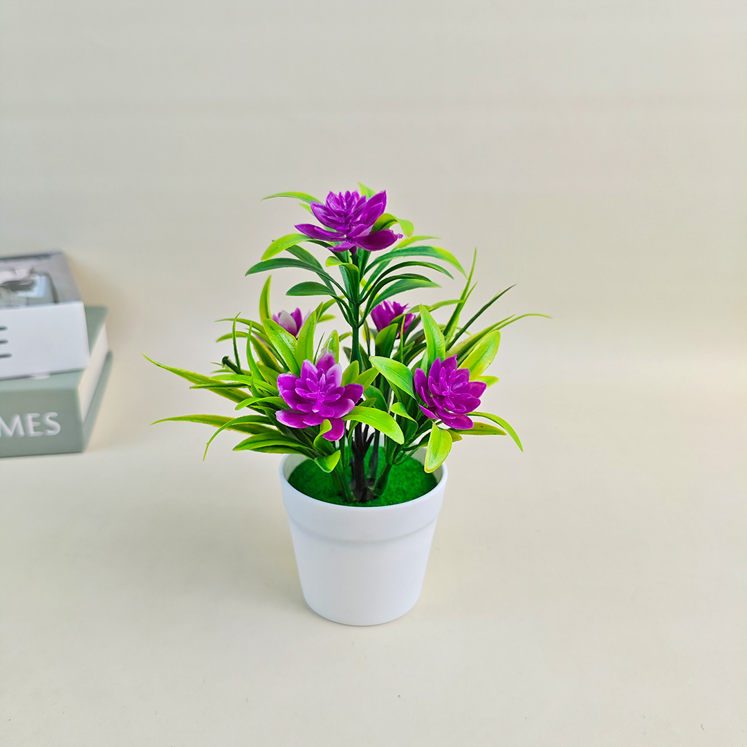 Unico PBP15 Tanaman Hias Pot Bunga Bonsai Mawar Teratai Plastik Artificial Decoration Flower Ornamen Hiasan Dekorasi Ruangan Meja Rumah COD