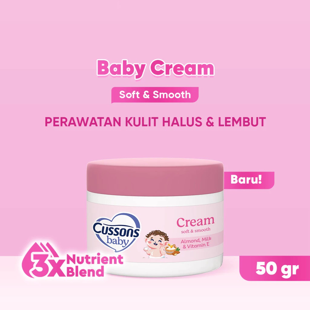 CUSSONS BABY Newborn Cream 50gr || Krim Bayi || Soft & Smooth || Fresh & Nourish || Mild & Gentle