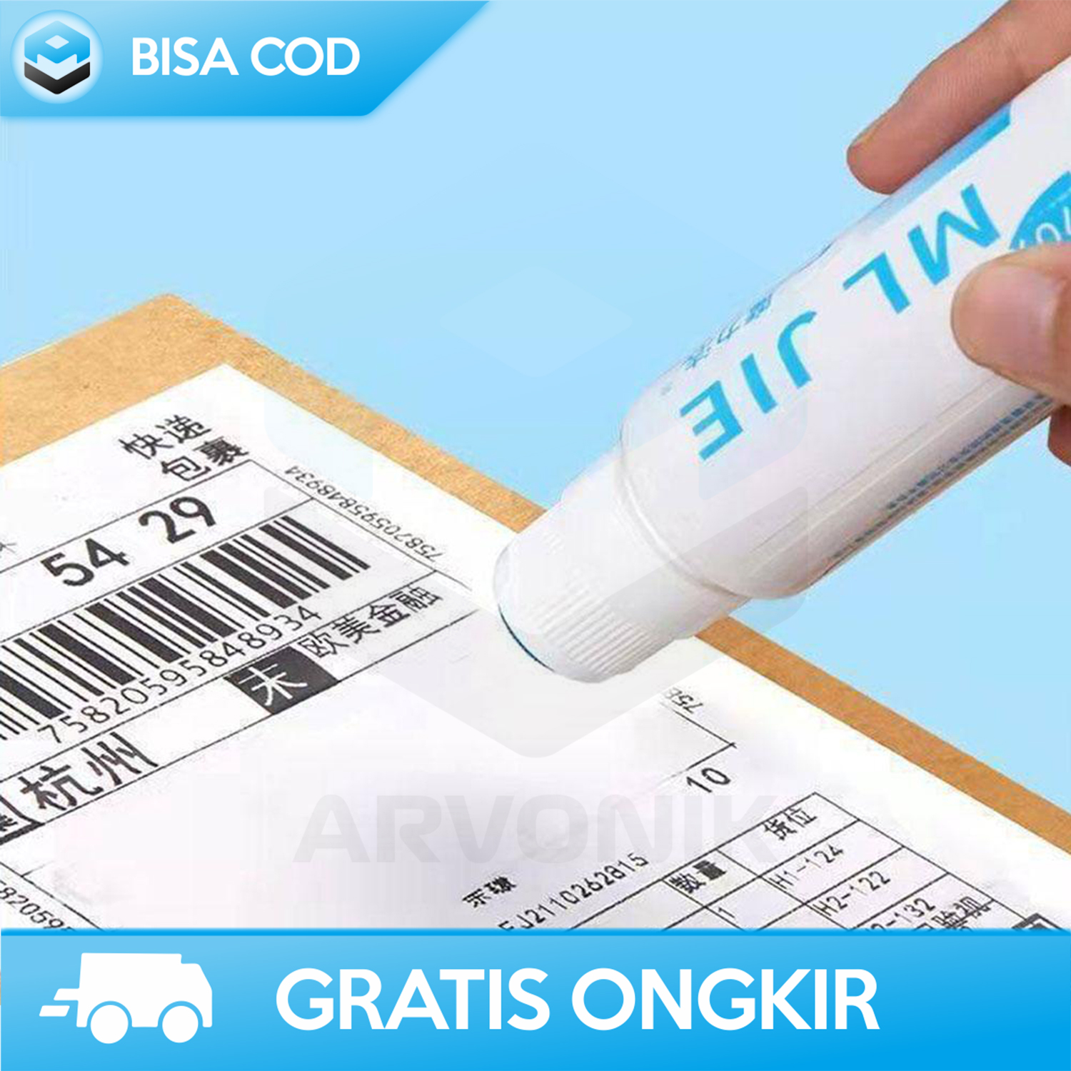 STAMBEL PENGHAPUS TINTA RESI CUTTER PEMBUKA PAKET 2IN1 BAHAN PLASTIK