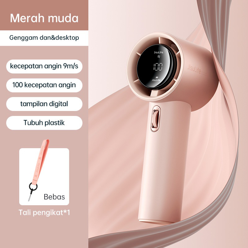 JISULIFE Model produk yang sama genggam usb pengisian ulang mini kipas dengan umur baterai yang p...