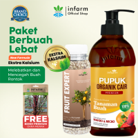 INFARM - Paket Pupuk Pelebat Buah Pupuk 500g Fruit Expert 250g Penyubur dan Buah Organik POC Buah dan Fruit Expert Pupuk KCL MOP Fruit Expert Berbuah Lebat Anti Rontok Bunga dan Daun