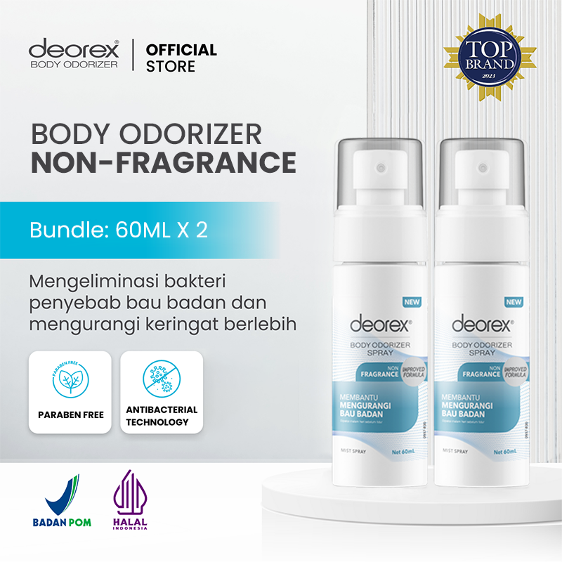 Deorex - Bundling 2 pcs Deorex Body Odorizer 60 ml Non-Fragrance