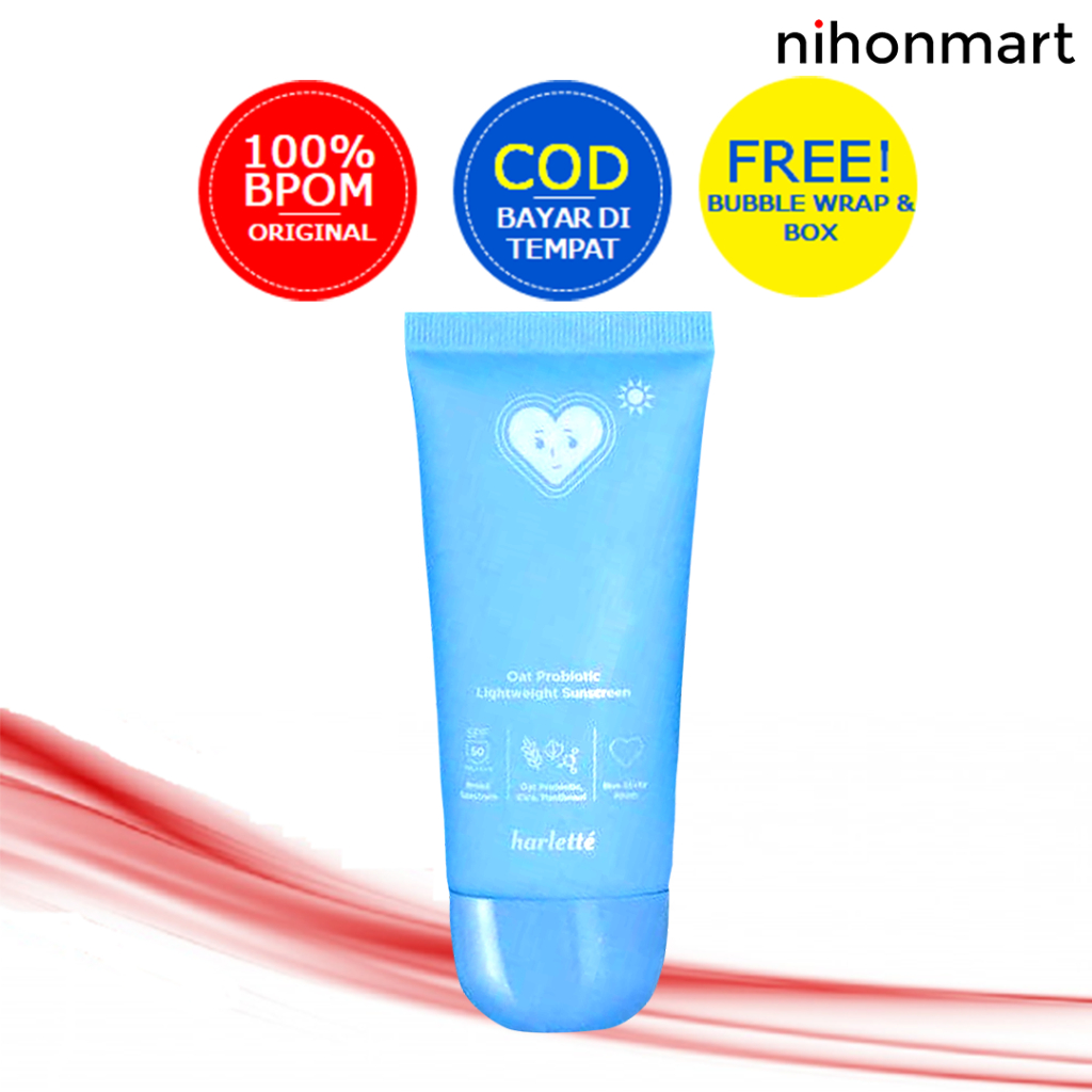 Harlette Oat Probiotic Lightweight Sunscreen (SPF 50) 40g