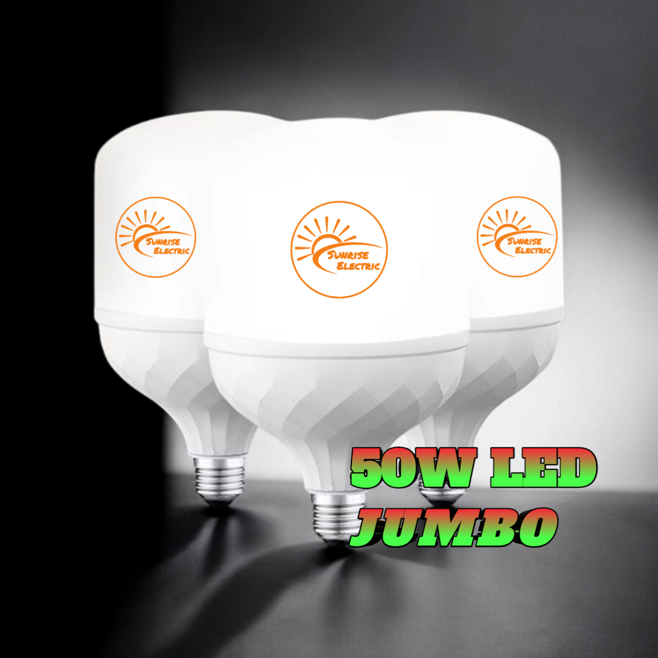 Paket 3 Pcs Lampu Bohlam LED Jumbo Premium 50 Watt