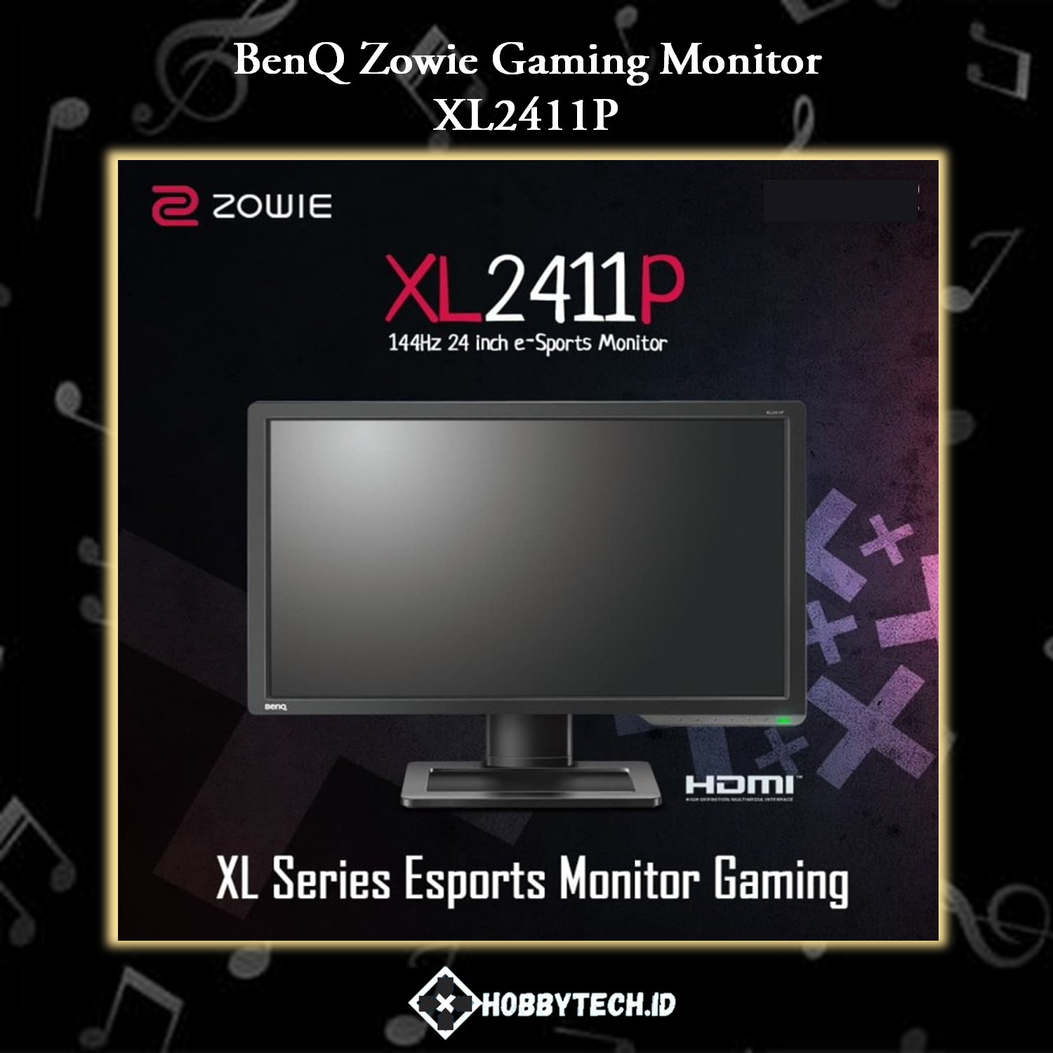 BenQ ZOWIE XL2411P 24Inch Full HD 144Hz 1ms eSports Gaming Monitor