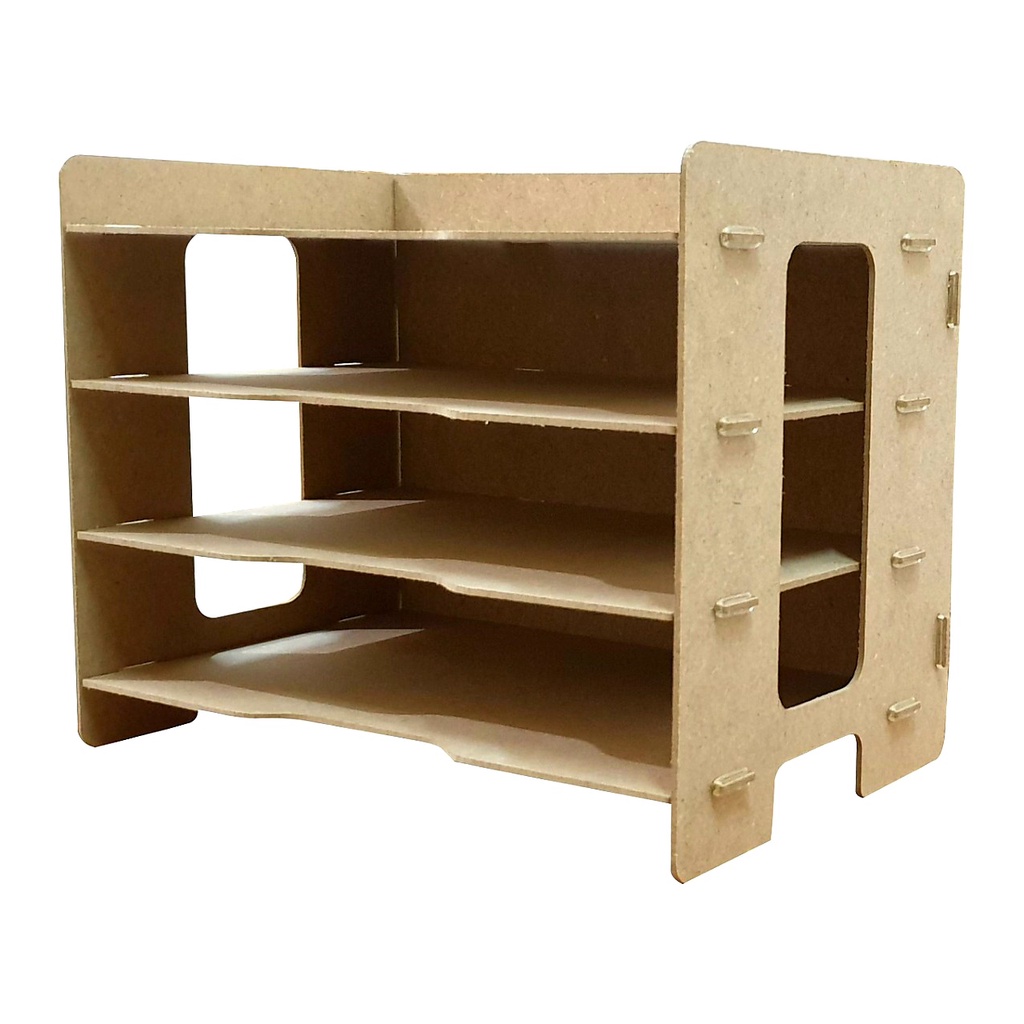 Mega1688 Box File MDF Rak Buku Kertas Dokumen 3 Susun Rak Buku MDF 971