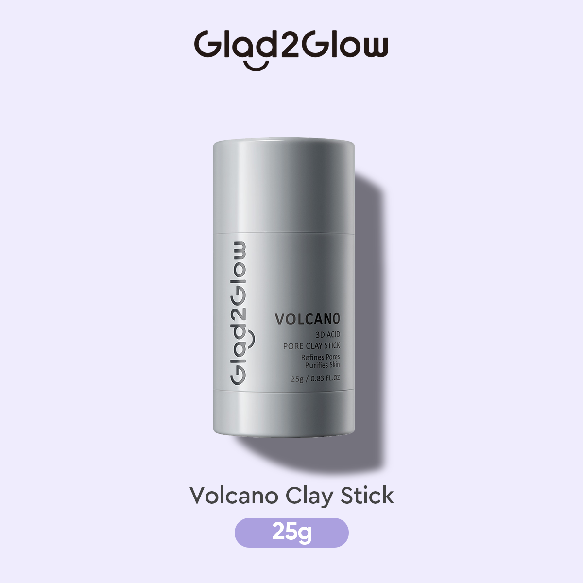 Glad2Glow Volcano 3D Acid Pore Clay Stick 25g Glad2Glow Masker Wajah Masker Komedo Pembersih Kome...