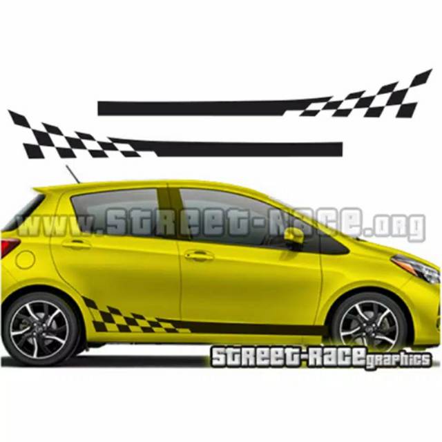 Cutting sticker stripping mobil yaris jazz agya ayla hatback flag cutting sticker stripping mobil yaris jazz agya ayla hatback flag