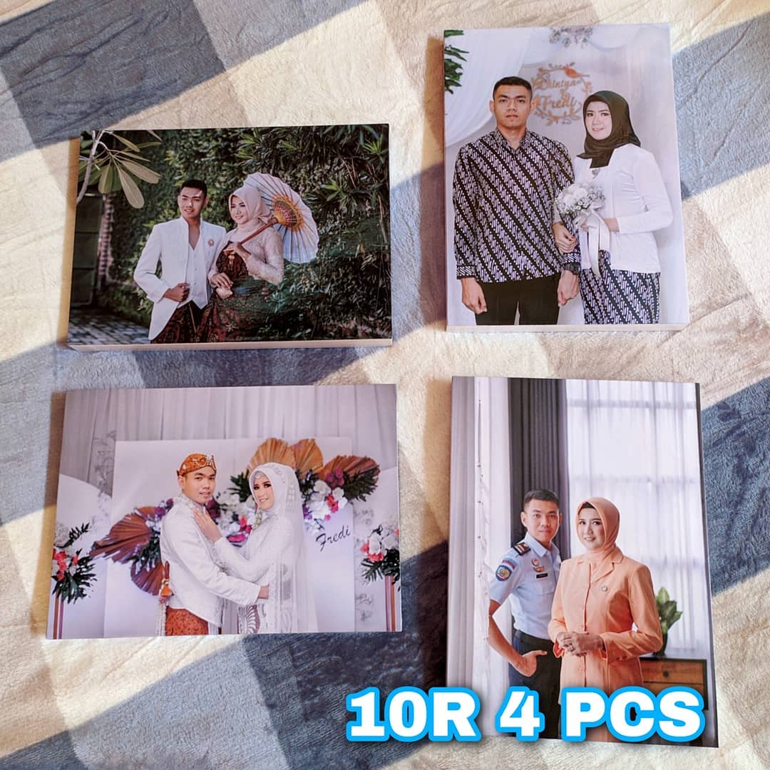 cetak foto plus bingkai jumbo laminasy glossy dan anti air