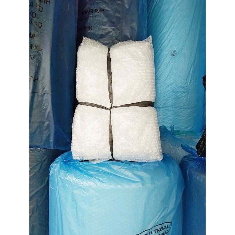 Bubble Wrap Eceran (1 meter x 125 cm) tebal hitam / putih upack babelrep bubble wrap babel meteran