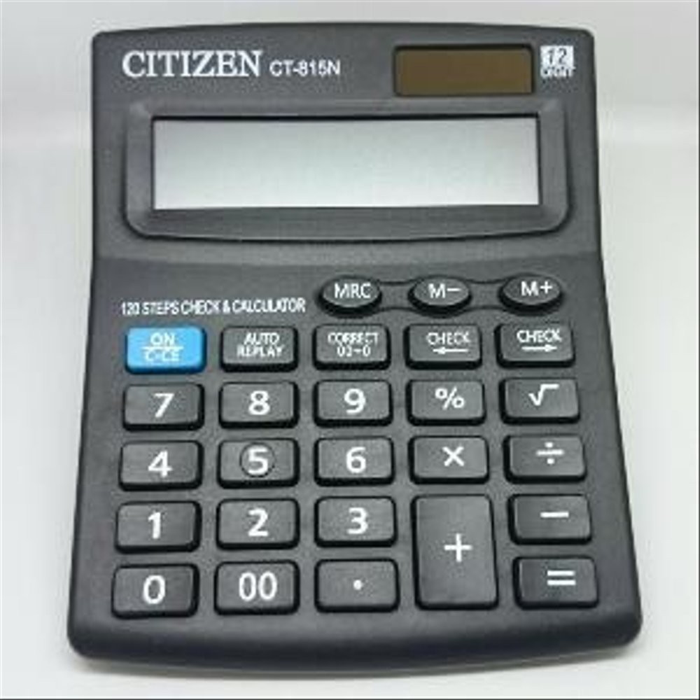 Kalkulator Citizen CT-815 12 Digit / 2 Power / Check And Correct / Replay / CT - 815