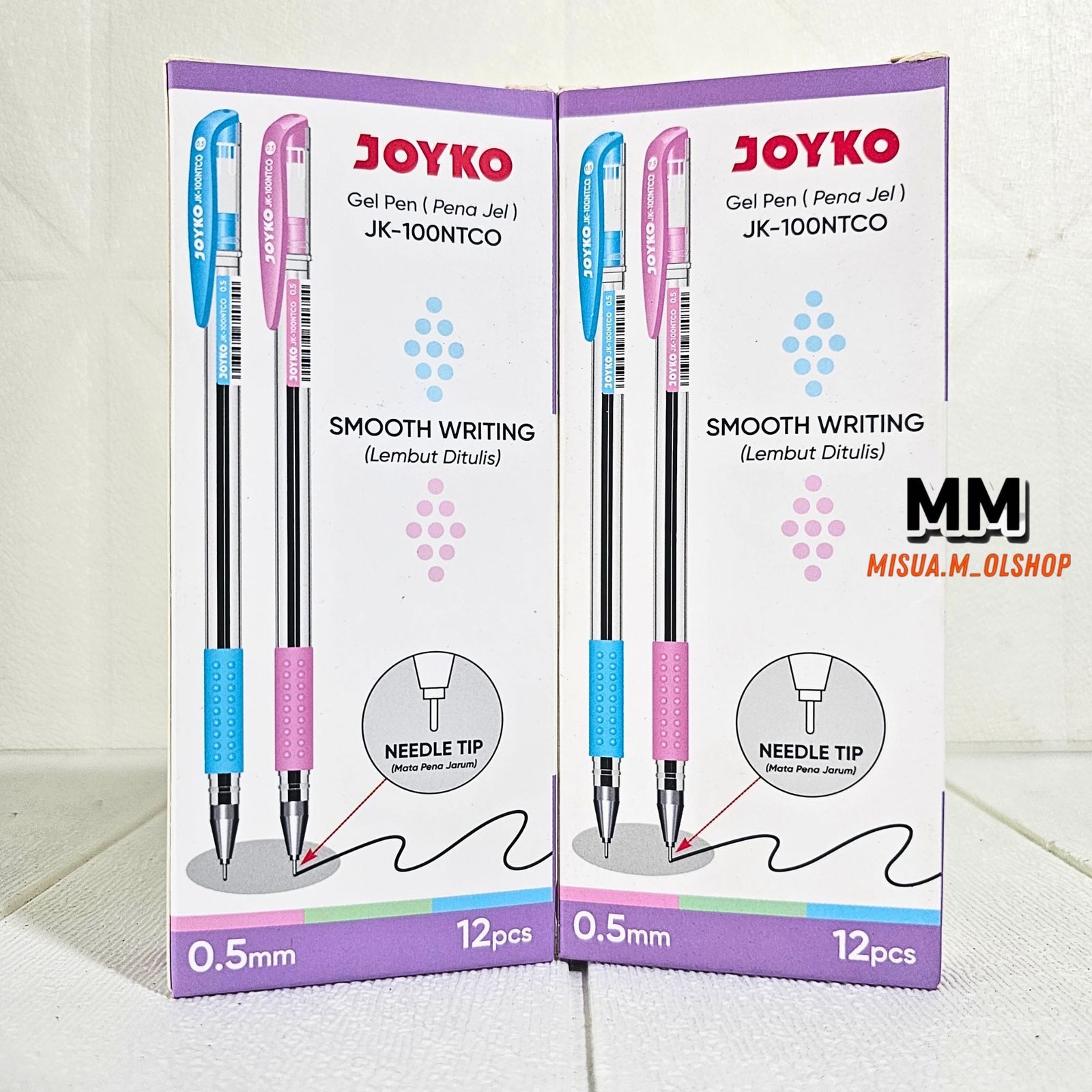 (12PCS) JOYKO GEL PEN JK-100NTCO/PULPEN PENA JOYKO/PULPEN 0.5 MM /PULPEN MURAH JOYKO/JK-100NTCO
