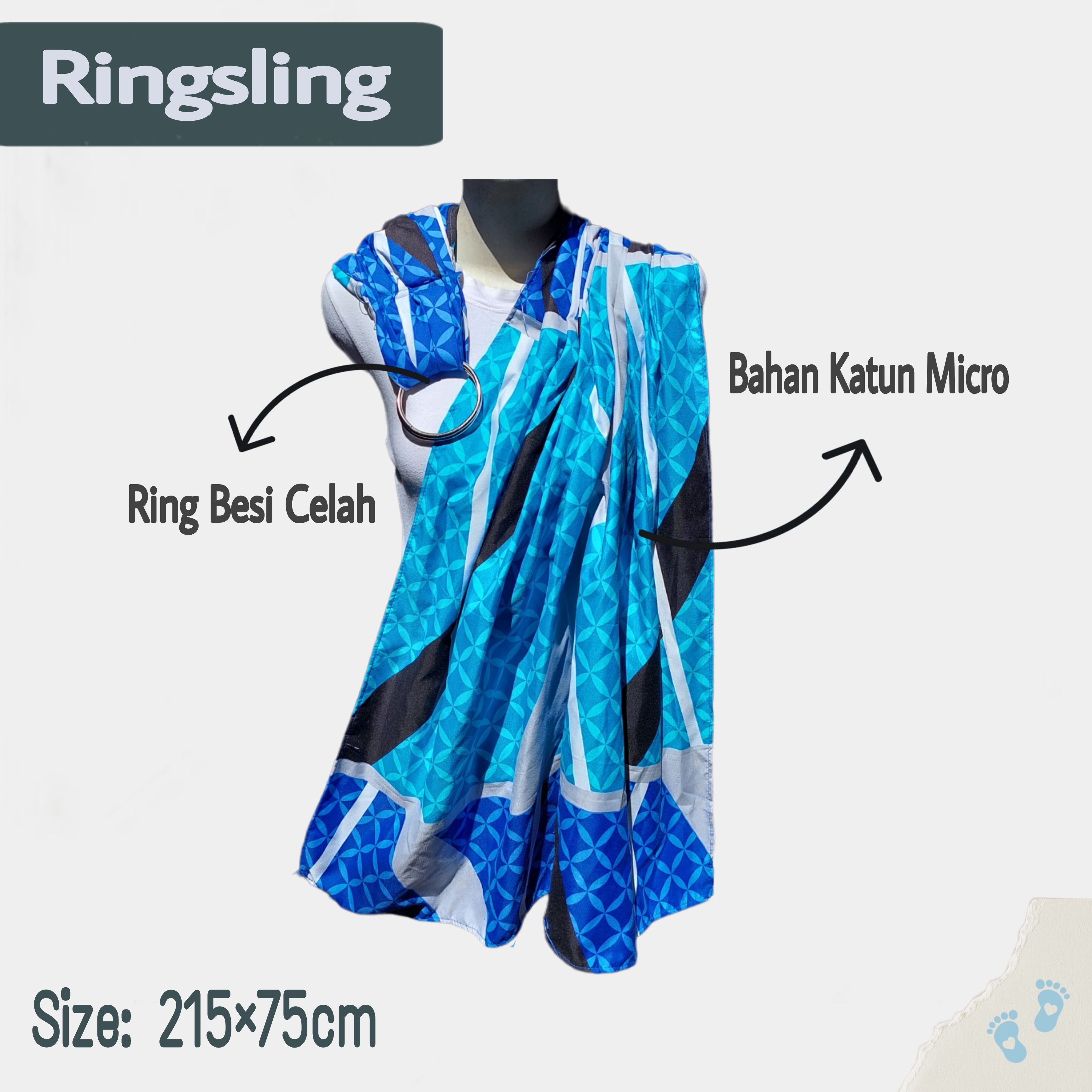gendongan bayi ring sling carrier baby