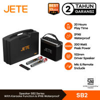 Speaker Bluetooth Karaoke 200W IPX6 JETE SB2 with Wireless Mic - Garansi 2 Tahun