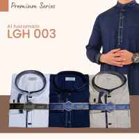 01 GAMIS JUBAH PRIA AL HARAMAIN BAHAN KATUN KERAH KEMEJA BORDIR LENGAN MANSET MODEL 01