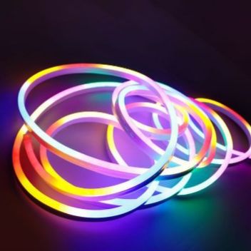Ledstrip Neon Flex RGB Running Paket 1-5 Meter 220v Warna Warni Kuning Biru