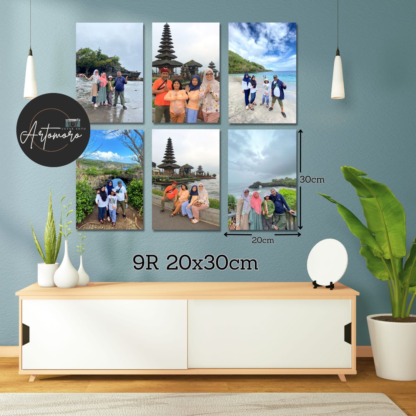 9R 20X30 CM BINGKAI KAYU MDF FREE EDIT CETAK FOTO HIASAN DINDING FOTO SENDIRI MDF TEBAL 6 MM