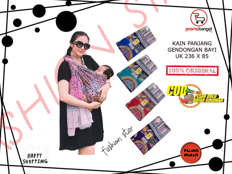 Kain Batik Gendongan Bayi Kain Batik Halus Obor Mas UK 236x85 Terlaris