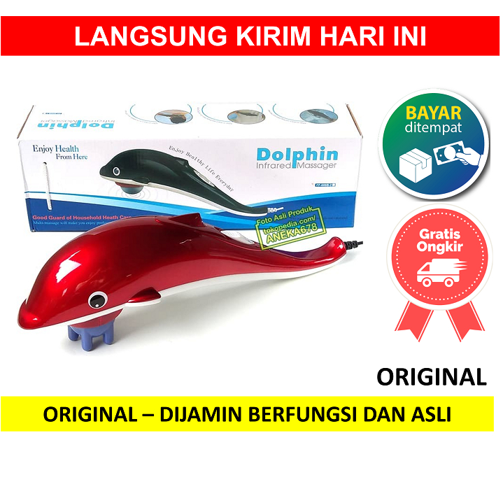 Alat Pijat Dolphin Mesin Pemijat Portable Portabel Infrared Massager Dolpin Lumba Elektrik Infra ...