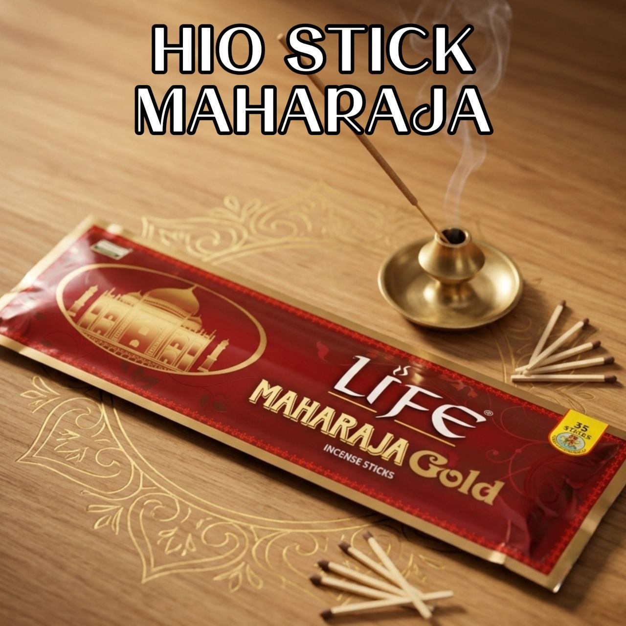 Dupa Wangi Penarik Rejeki Tahan Lama Gaharu Dupa Maharaja Gold Asli Menyan Arab Super Gaharu Bakar Aroma Therapi Ruangan