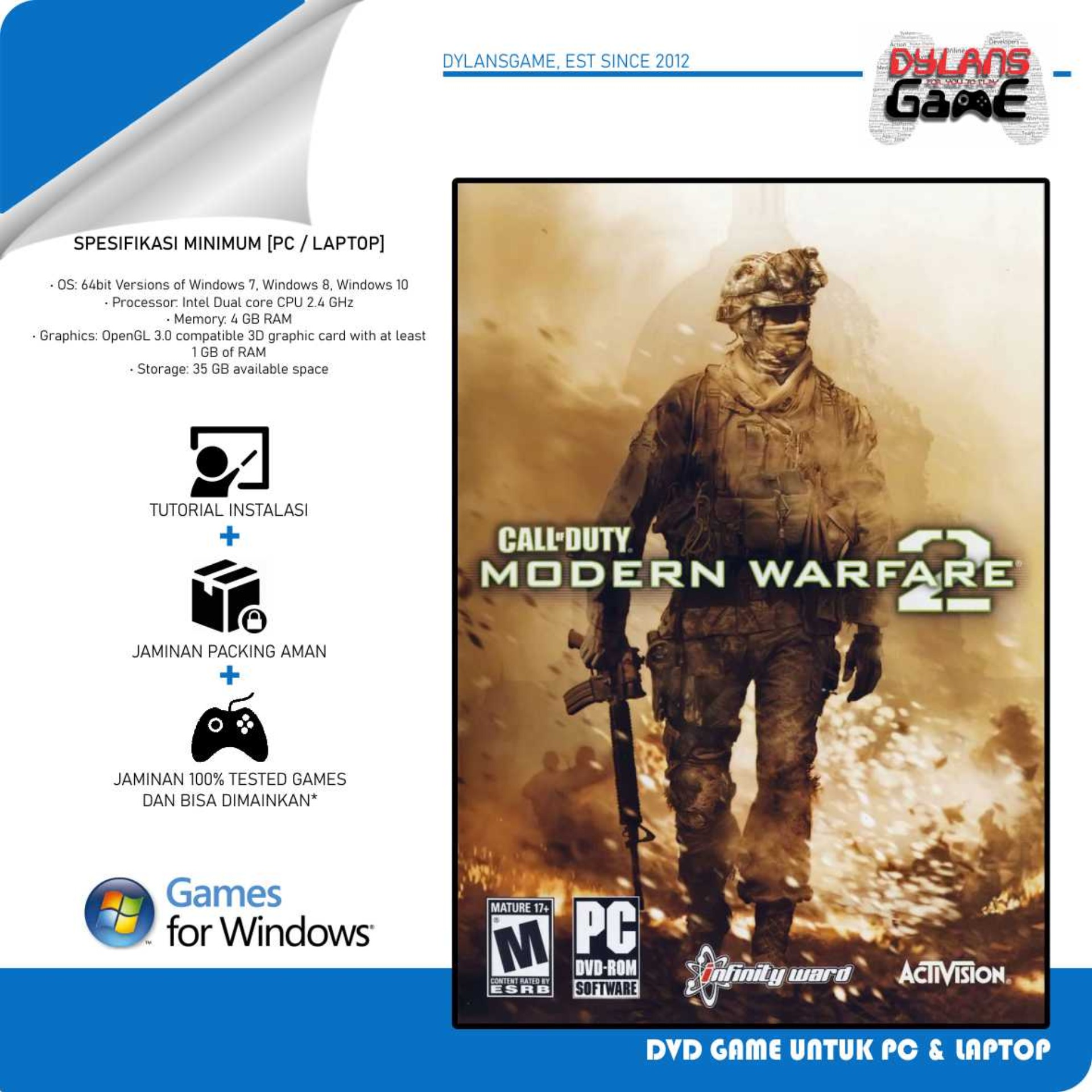 CALL OF DUTY MODERN WARFARE 2 COD MW2 PC GAMES DVD GAME LAPTOP CD GAME PC call of duty modern warfare 2 cod mw2 pc games dvd game laptop cd game pc