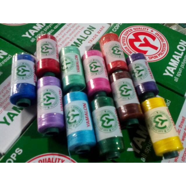 Benang Jahit YAMALON 40/2 500 yard / BENANG YAMALON per 1 LUSIN (12 PCS)