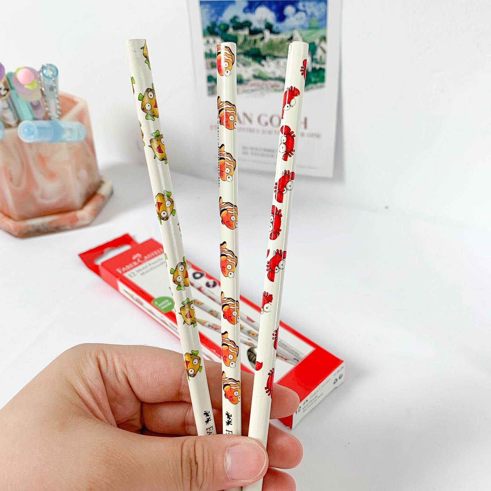 Pensil 2B Faber Castell Motif Hewan Laut ORIGINAL 1 PCS pencil motif animal pensil ujian komputer lucu unik TERMURAH COD