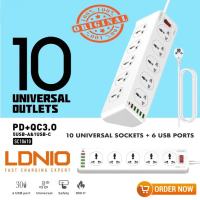 Stop Kontak Ldnio SC10610 - 10 Power Socket 5 Port Usb 1 USB-C PD 18W