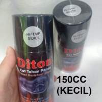 Pilox Cat Semprot DITON Spray Paint Acrylic Lacquer Paint Glossy Metallic Doff Stabilo Chrome Hi-Temp (Black Clear Red Blue Clear Silver Grey Pink Orange Yellow) 150cc / 150ml