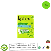Kotex Pembalut Daun Sirih Maxi Wing 23 cm Isi 16 Pads - Anti Bocor