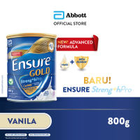 Ensure Gold StrengthPro Vanila 800gr - Susu Nutrisi Dewasa Rendah Laktosa