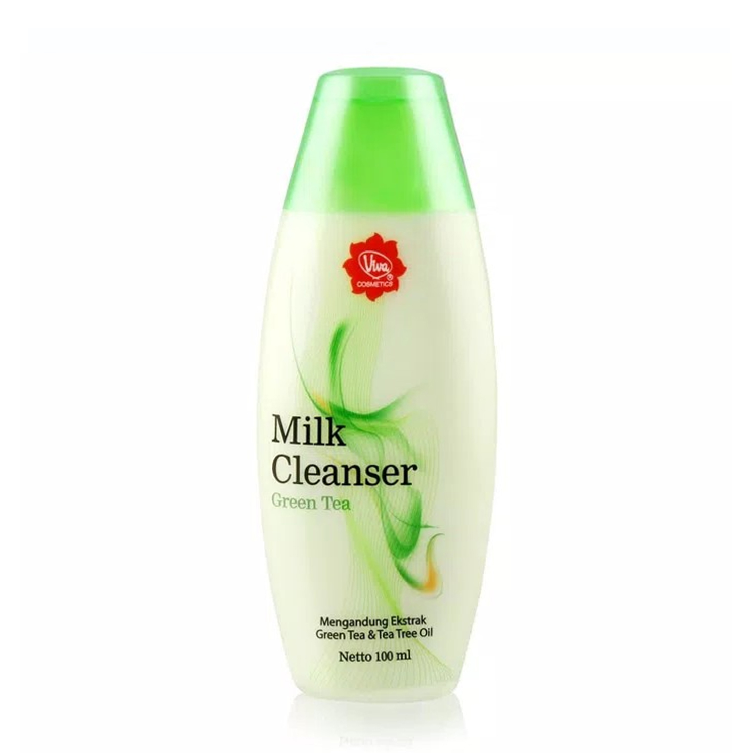 Viva Cosmetics Milk Cleanser Green Tea 100 ml / Susu Pembersih Green Tea Untuk Wajah Berjerawat