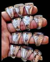 Cincin Ring Alpaka Doff Untuk Batu Akik dan Permata Satuan Termurah