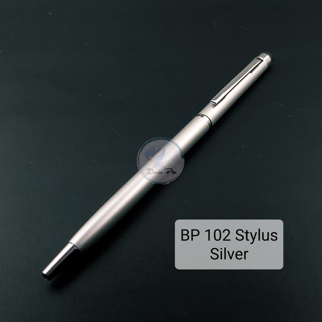 Pen Promosi Ekonomis BP 102 Stylus. Bisa Branding Grafir Laser logo dan nama Pulpen Besi